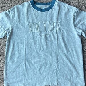 Cotton On Grey Premium Boxy Graphic Tee New York Size XS